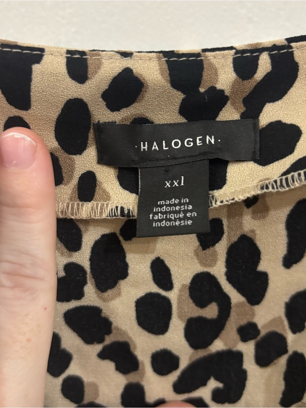 Halogen Leopard Print Camisole Tank Top - Picture 5 of 6